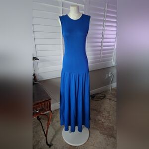 Anthropologie Royal Blue Maxi Dress S